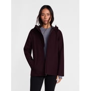 Ozark Trail Women's and Women's Plus Asymmetrical Zip Rain Jacket, Sizes XS-3X