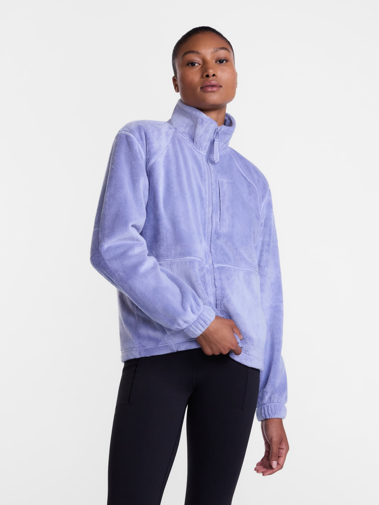 Ozark Trail Women's and Women's Plus Zip Up Fleece Jacket, Sizes XS-3X