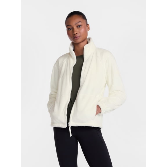 Ozark Trail Women's and Women's Plus Zip Up Fleece Jacket, Sizes XS-3X