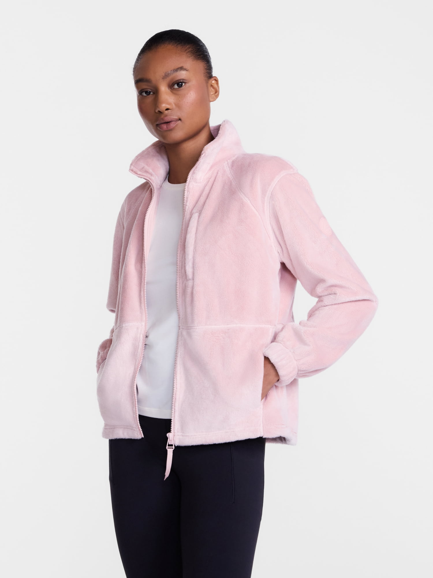 Ozark Trail Women's and Women's Plus Zip Up Fleece Jacket, Sizes XS-3X