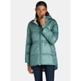 thumbnail image 1 of Ozark Trail Women's and Women’s Plus Hooded Puffer Jacket, Mid Length, Size XS-3X, 1 of 6