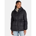 thumbnail image 1 of Ozark Trail Women's and Women’s Plus Hooded Puffer Jacket, Mid Length, Size XS-3X, 1 of 6