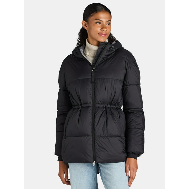 Ozark Trail Women's and Women's Plus Hooded Puffer Jacket
