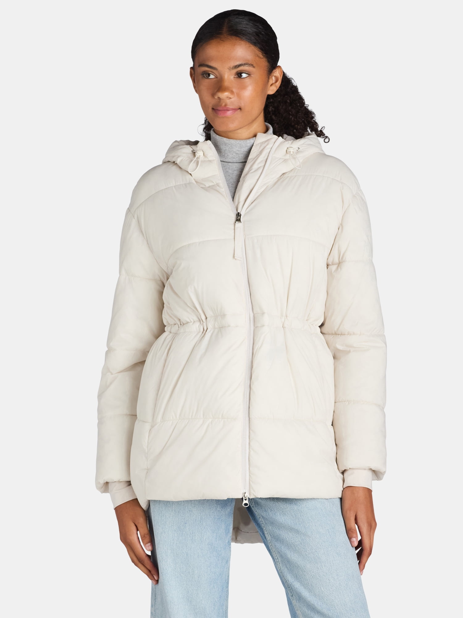 Ozark Trail Women's and Women's Plus Hooded Puffer Jacket