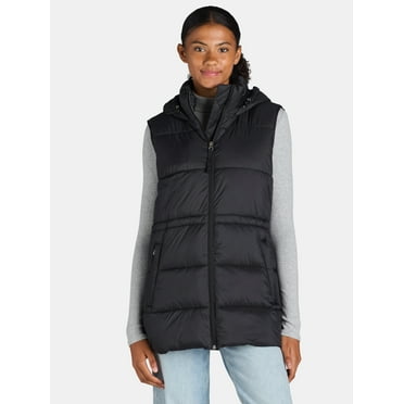 Ozark Trail Women's Cinched Waist Puffer Vest, Size XS-XL & Plus