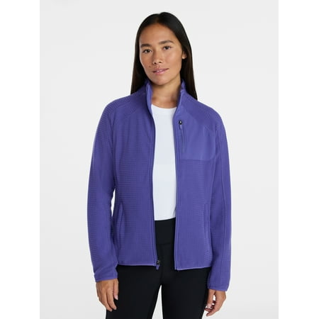 Ozark Trail Women's and Women's Plus Mock Neck Fleece Jacket, Sizes XS-2X