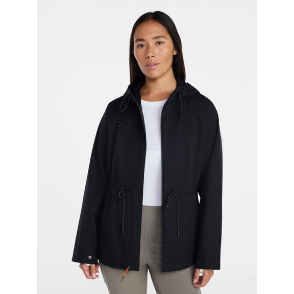 Ozark Trail Women's and Women's Plus Rain Jacket, Sizes XS-2X