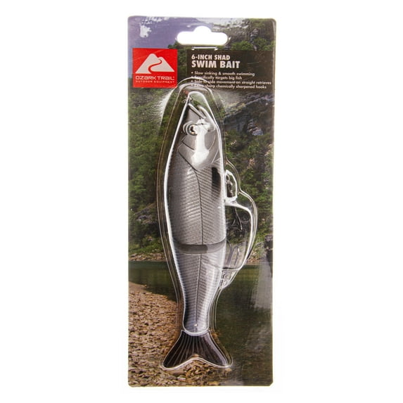 Ozark Trail hard plastic Freshwater Swim Bait fishing lure 6 inch. Painted in Fish attracting colors.