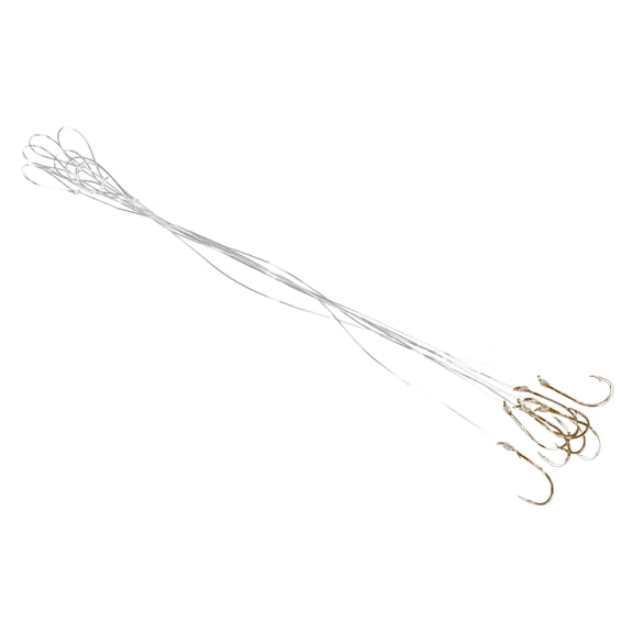 Ozark Trail Bronze Baitholder Snelled Fishing Hooks, Size 4, 8-Pack
