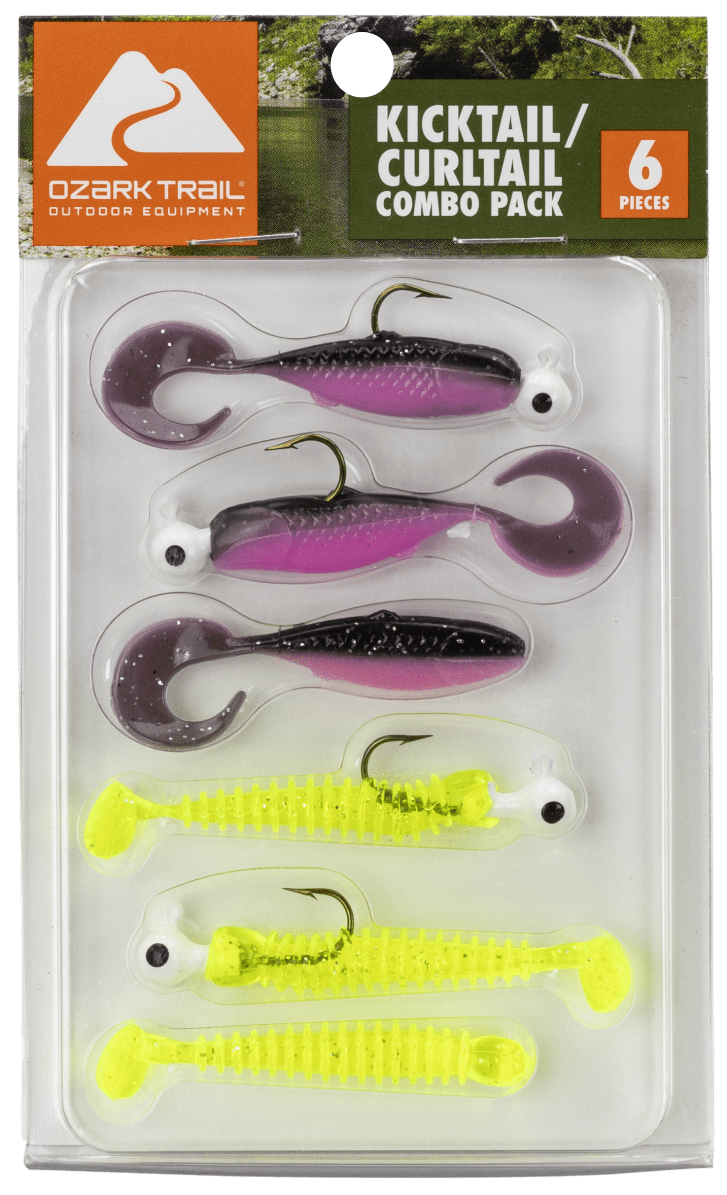 Arkie Rigged Twirl Tails Grub 1/16 Oz Per Crappie – Lotto 6 Confezioni Chartreuse
