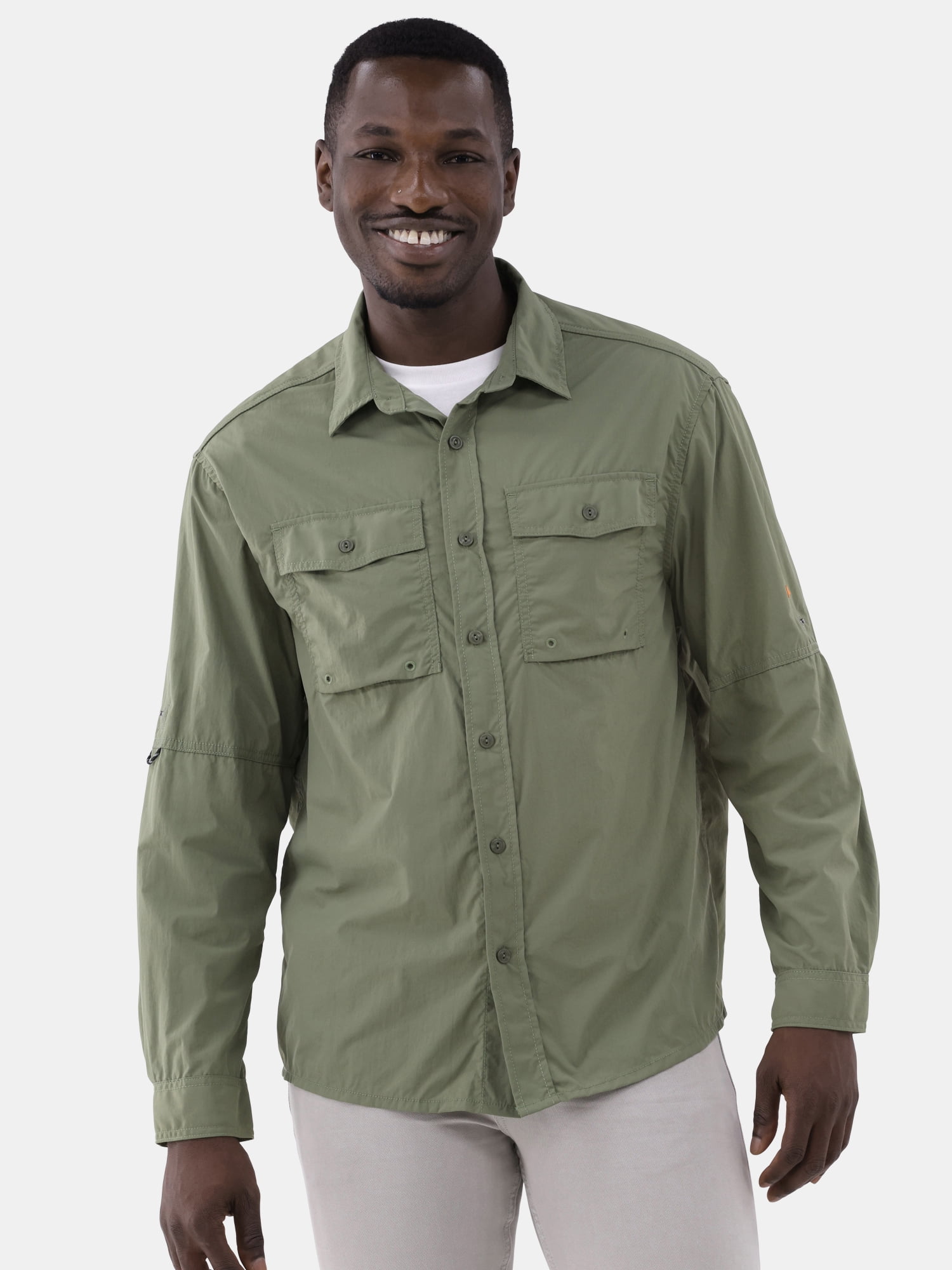 Men's Fishing Shirts Casual Cargo Hiking Shirt Long main image 1