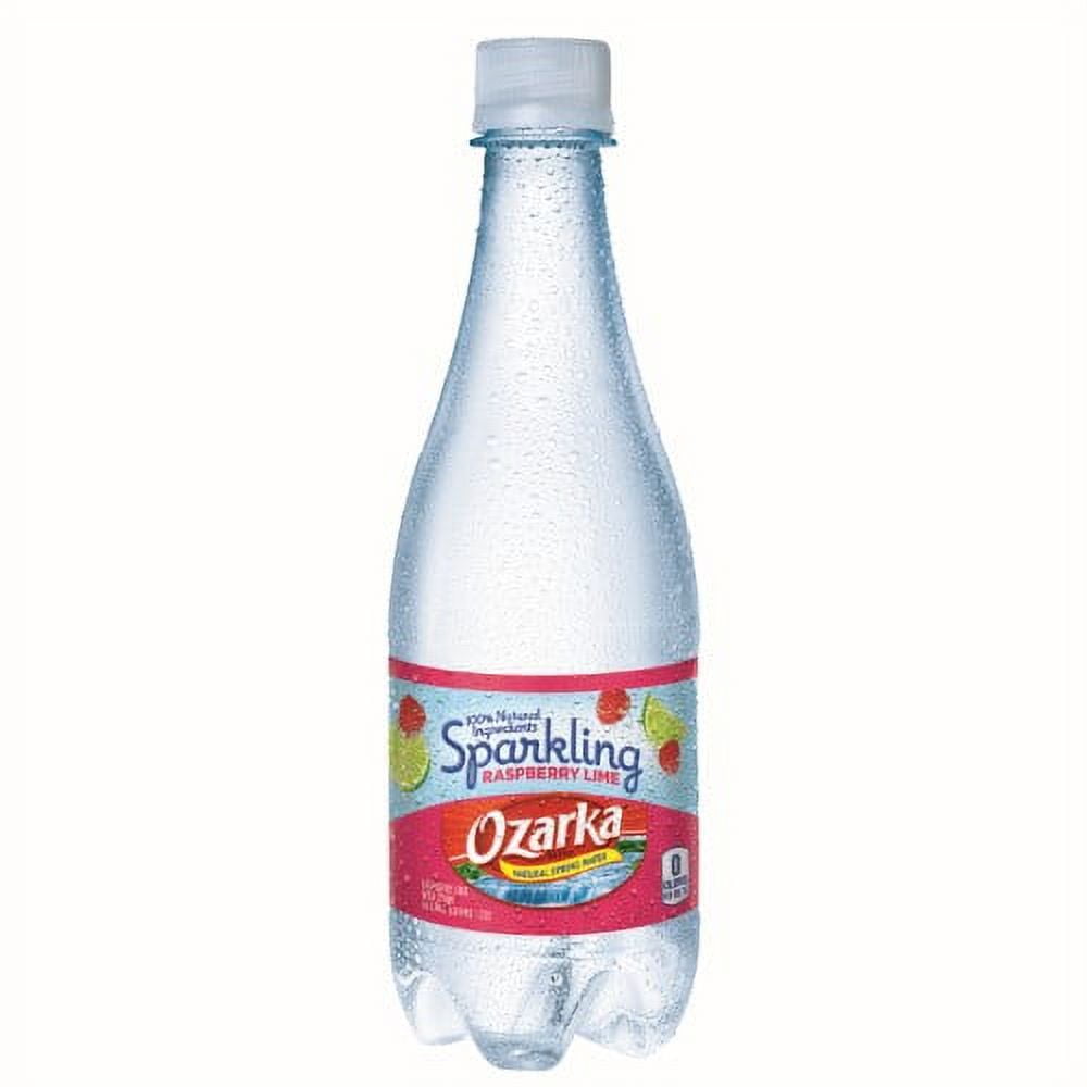 Ozarka Sparkling Natural Spring Water, Raspberry Lemon, 16.9 Fl Oz, 24