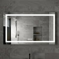thumbnail image 1 of Ozarke Aurora LED Vanity Mirror with Aluminum Frame, Anti-Fog Feature and 3 Key Touch Control - Medium, 1 of 10