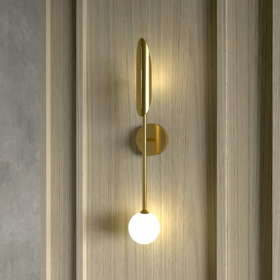 Ozarke Linear Glow Lamp, Modern Contemporary Wall Light Warm 3000K - Gold
