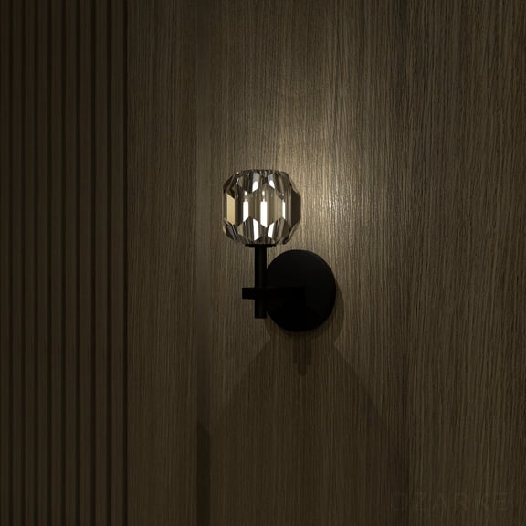 Ozarke Lux Mini Wall Light Modern Lighting Fixtures, Warm 3000K - Black
