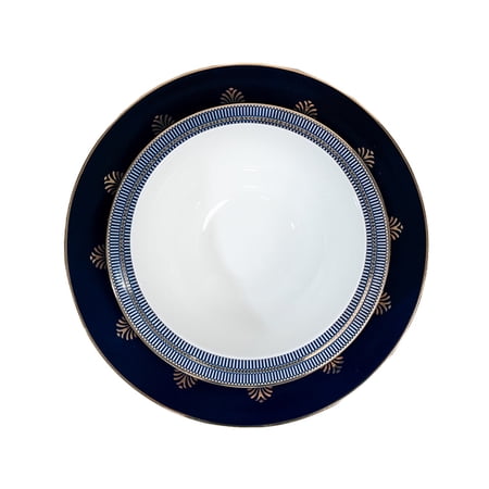 Ozarke Luxury Raven Dining Set, Fine Bone China (Set of 12)