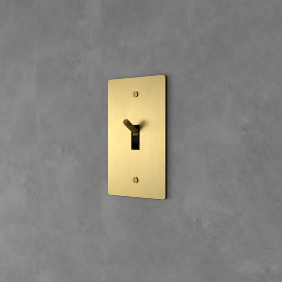 Ozarke Brass Toggle Switch / 1 Gang (Up to 3 Way)