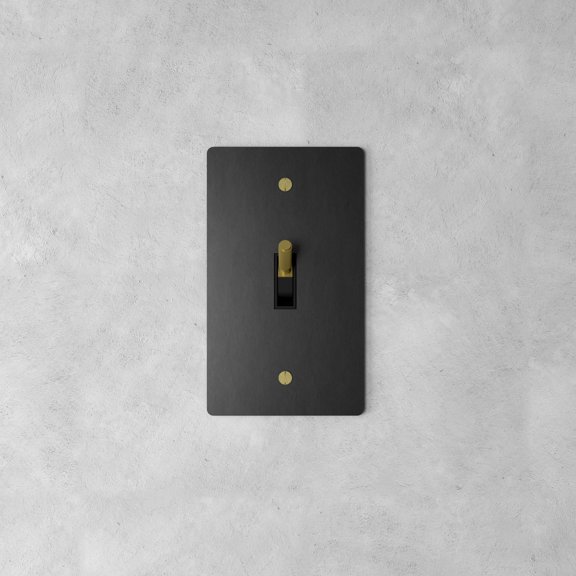 Ozarke Brass Toggle Switch / 1 Gang (Up to 3 Way)