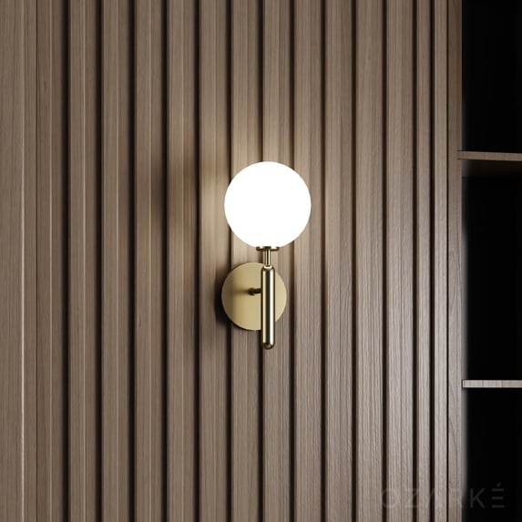 Ozarke Nordic Luxury Wall Light, Contemporary Modern Wall Sconce Warm 3000K - Gold