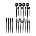 thumbnail image 1 of Ozarke Royal Cutlery Set, Stainless Steel Matte Black (Set of 20), 1 of 6