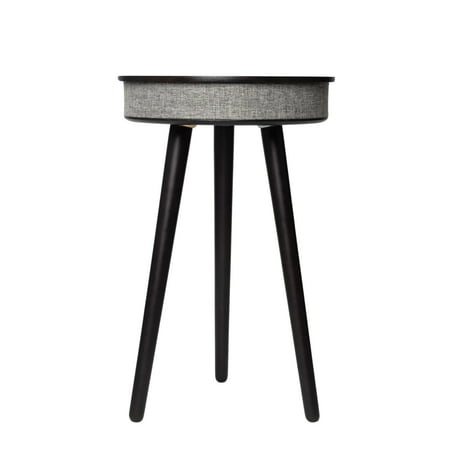 Ozarke Rusée Smart Table with Speaker and Wireless Charger- Black