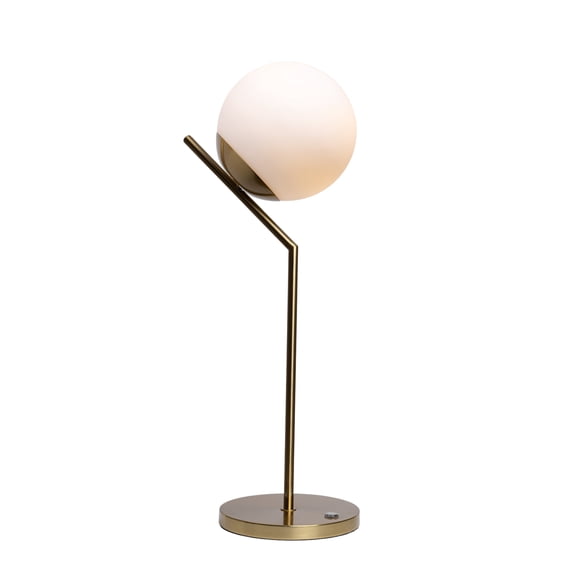 Ozarke Touch Glow Table Lamp - Modern LED Night Light Lamp with Gold Iron Base - Warm Light
