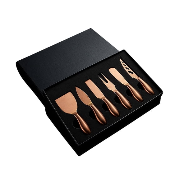 Ozarke Venezia Cheese Spreader Set, Stainless Steel Copper (Set of 6)