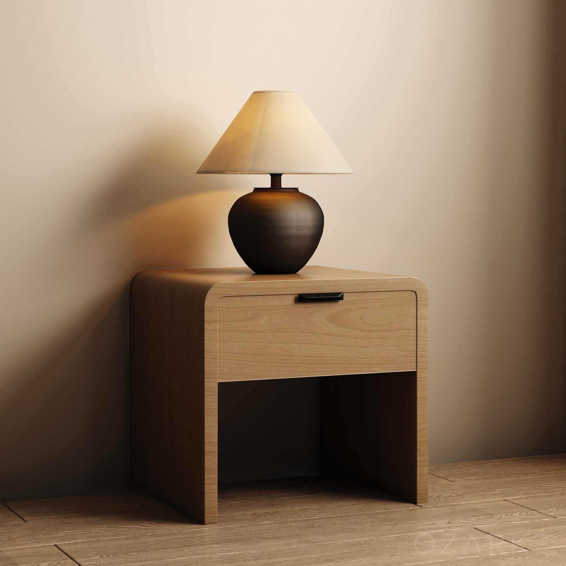 Ozarke Victorian Elegance Table Lamp, Warm 3000k - Black