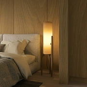 Ozarke Zen Floor Lamp - Modern Wooden Standing LED Lamp - Dark Bronze