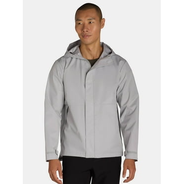 Ozark Trail Men's & Big Men's Hooded Rain Jacket, Sizes S-3XL
