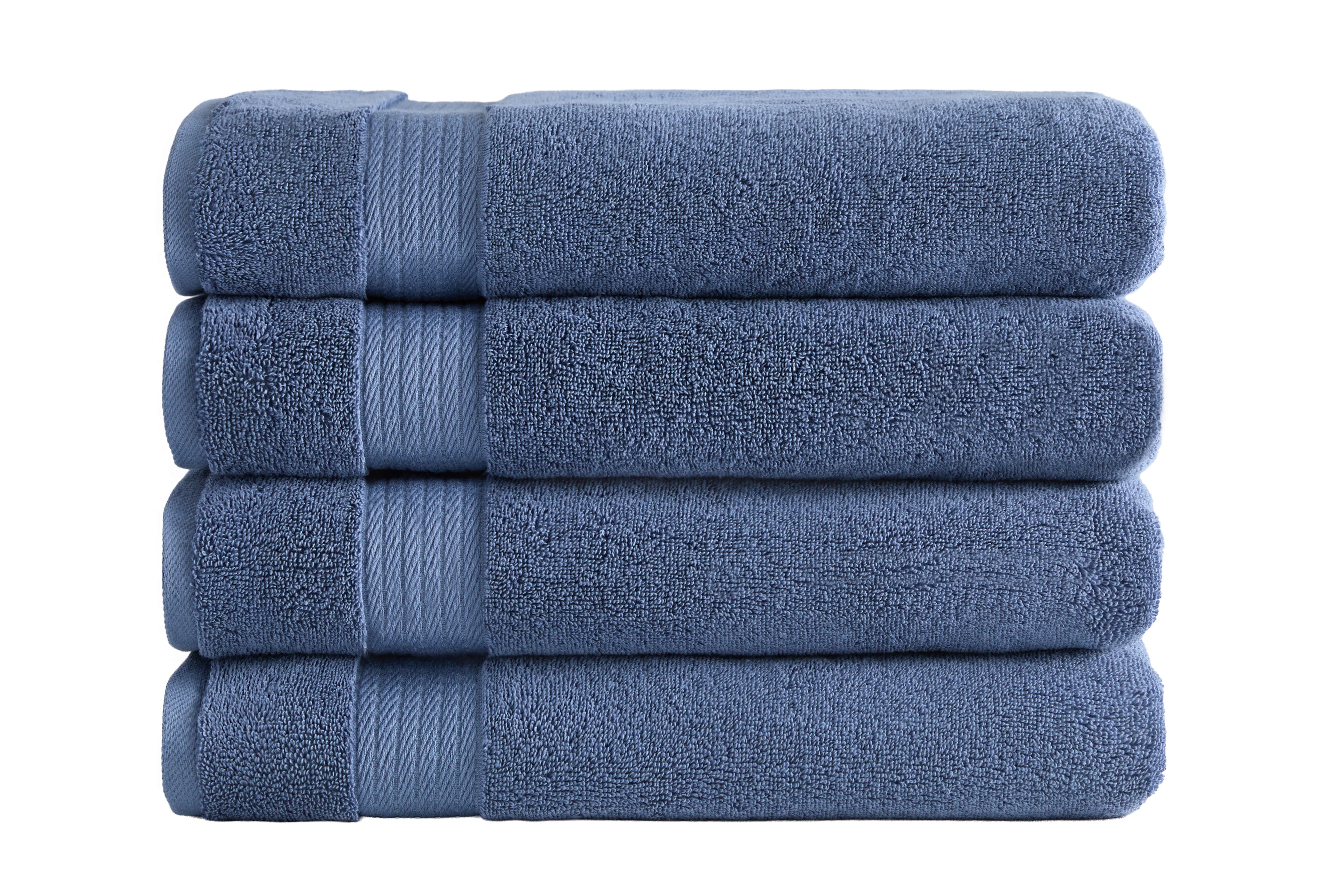 Ozdilek 4-Piece 16x30 Hand Towels  575 GSM – 100% Turkish Cotton, Luxury Soft , Quick Dry & Absorbent, Fade-Resistant, Comfortable & High-Quality Cotton Towel (Ocean Blue)