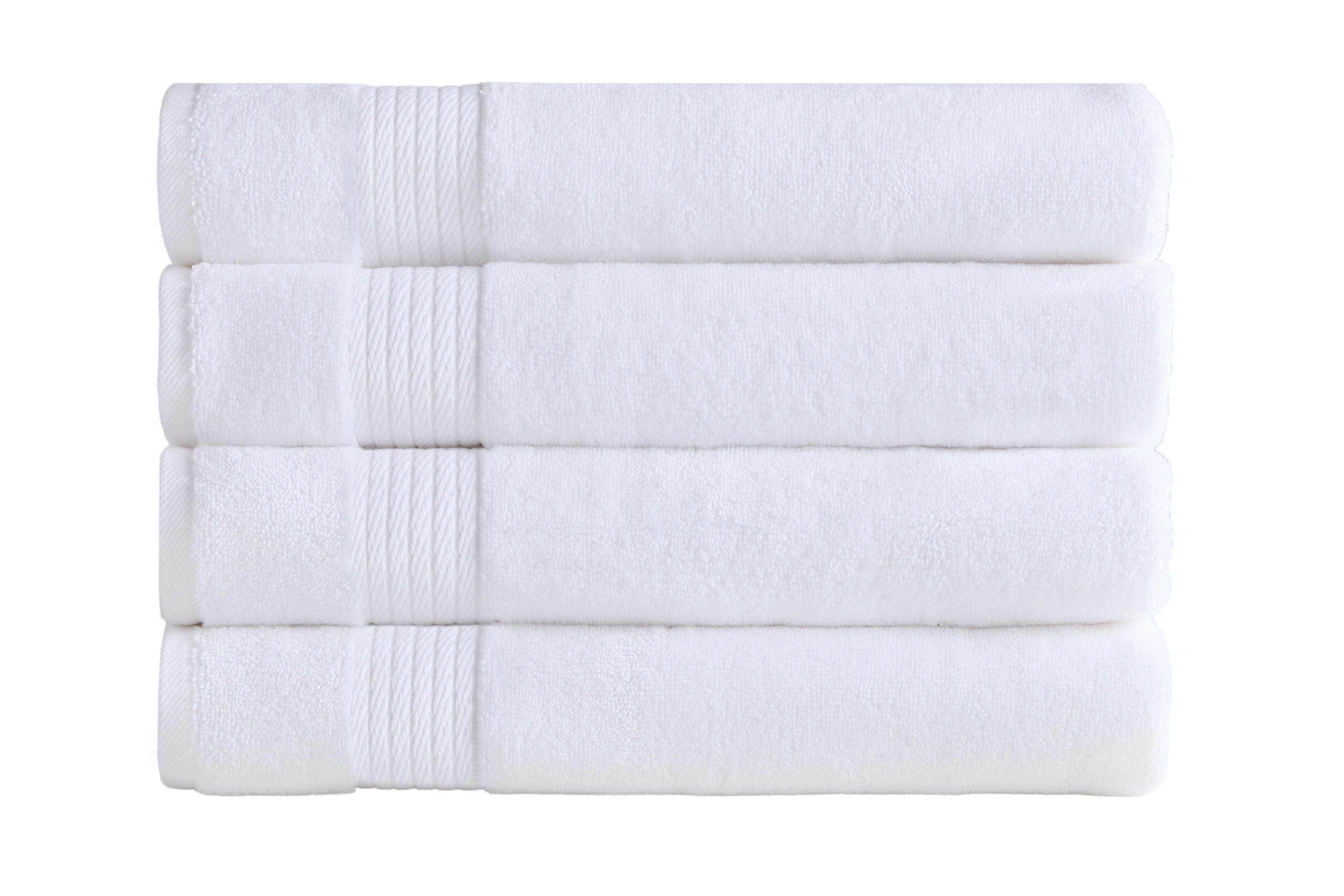 Ozdilek 4-Piece 16x30 Hand Towels  575 GSM – 100% Turkish Cotton, Luxury Soft , Quick Dry & Absorbent, Fade-Resistant, Comfortable & High-Quality Cotton Towel  (Bright White)