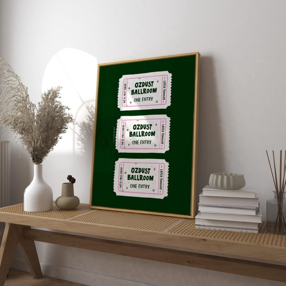 Ozdust Ballroom Art Print Poster, Movie Theatre Broadway Print Poster, Modern Kitchen Wall, Bedroom Decor, UNFRAMED PAPER POSTER, Home Decor, Vintage Gift, Living Room Dercor