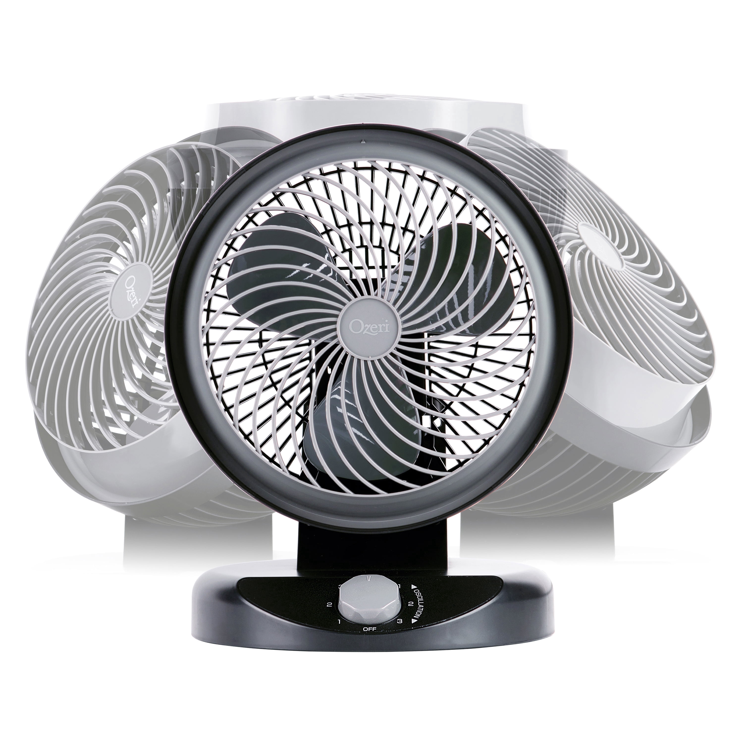 Ozeri Brezza 360 10" Oscillating Table Fan, with Orbital Motion Technology