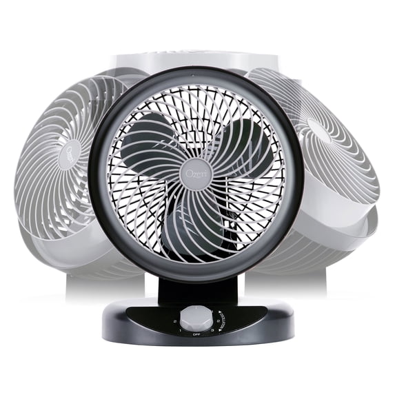 Ozeri Brezza 360 10" Oscillating Table Fan, with Orbital Motion Technology