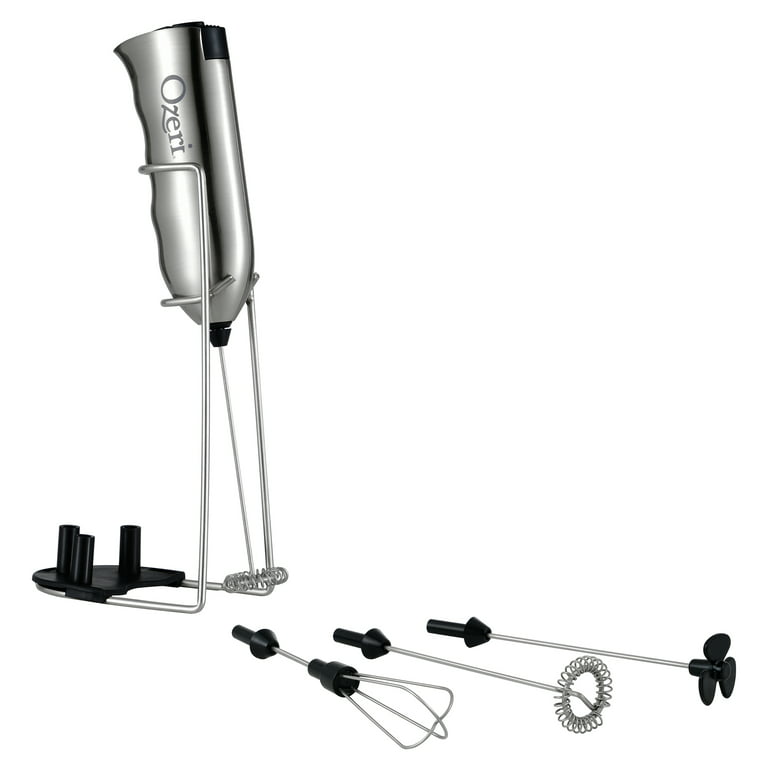 Milk Frother with Holster Stand, Granite