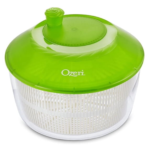 Ozeri Fresca Salad Spinner Bowl BPA-Free Italian Made Large 4.4 Qt Colander