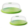 thumbnail image 1 of Ozeri INSTAVAC Ready-Serve Domed Food Storage Container, BPA-Free 4-Piece Nesting Set with Vacuum Seal, 1 of 5