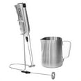 thumbnail image 1 of Ozeri Milk Frother Stainless Steel Pitcher Set 12 oz Extra Whisk Attachment, 1 of 5