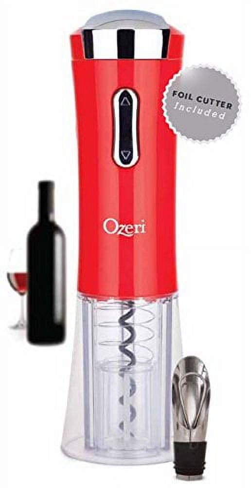 Ozeri Nouveaux II Electric Wine Opener with Foil Cutter, Wine Pourer