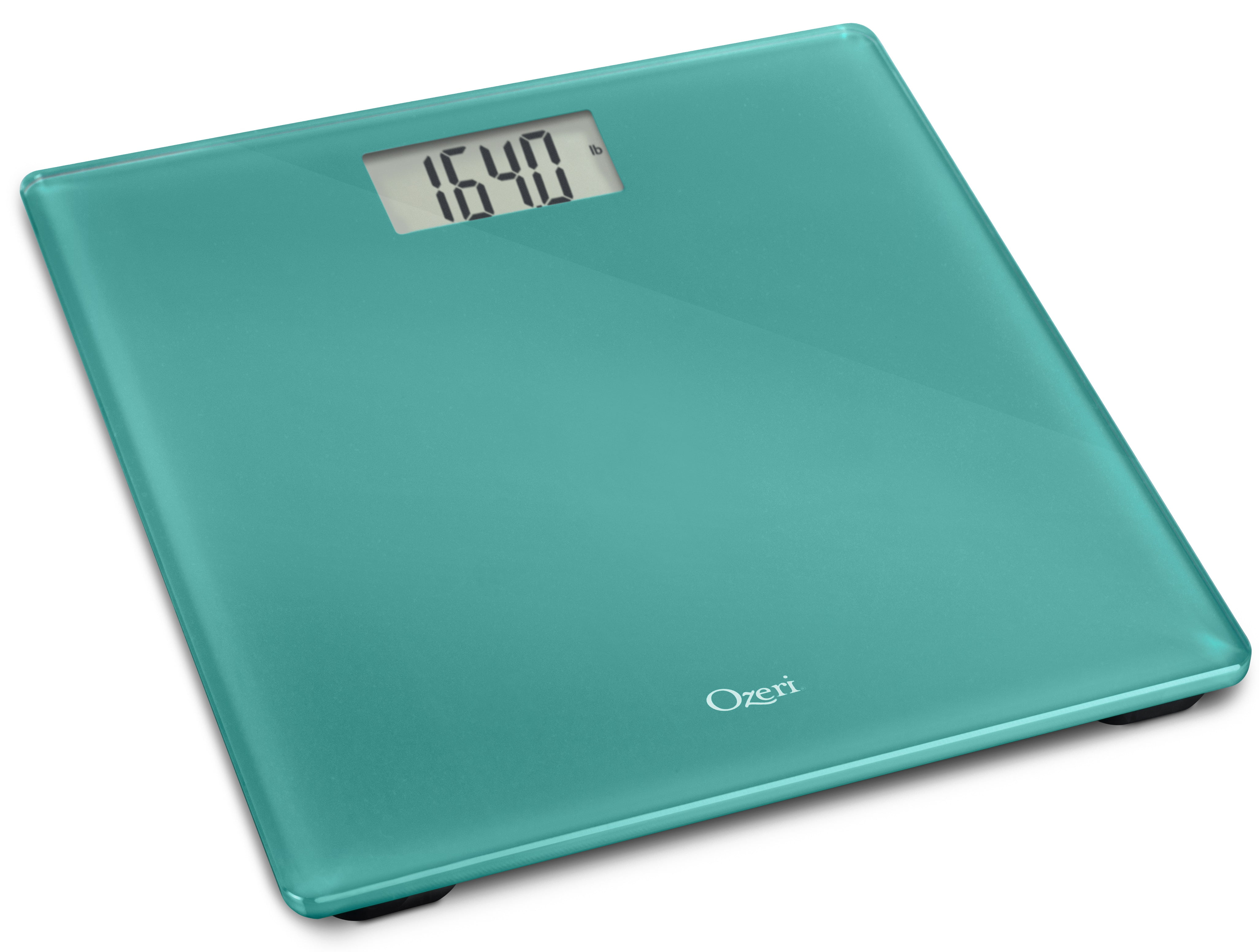 Ozeri Precision Bath Scale (440 lbs / 200 kg) in Tempered Glass, with Step-On Activation