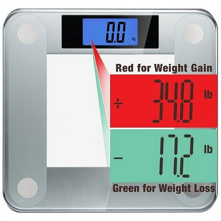 Ozeri Precision II Digital Bathroom Scale 440 lbs Weight Change Detection Technology