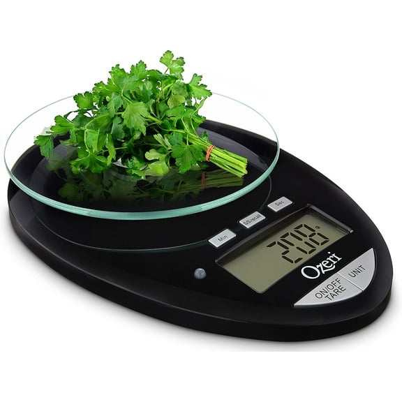 Ozeri Pro II Digital Kitchen Scale with Countdown Kitchen Timer, Black