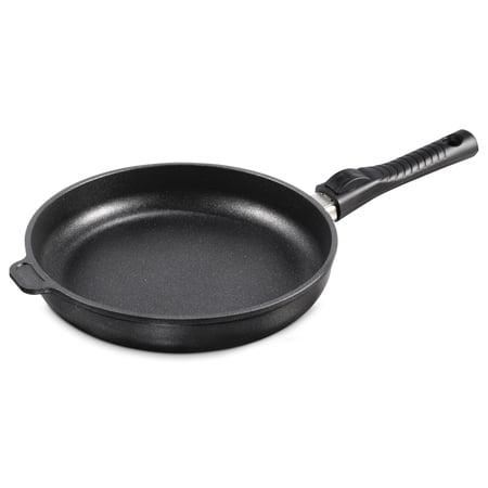 Ozeri Professional Series 10" Hand Cast Ceramic Earth Fry Pan with Removable Handle, 100% Made in Germany and Free of GenX, PFBS, Bisphenols, APEO, PFOS, PFOA, NMP and NEP