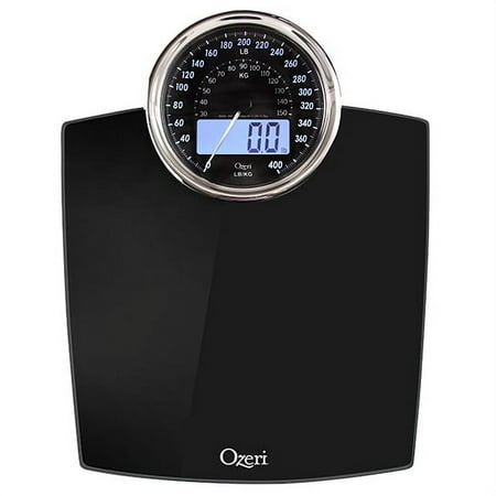Ozeri Rev 400 lbs Weight Scale with Electro-Mechanical Weight Dial and 50 gram Bath Scale Sensors (0.1 lbs / 0.05 kg)