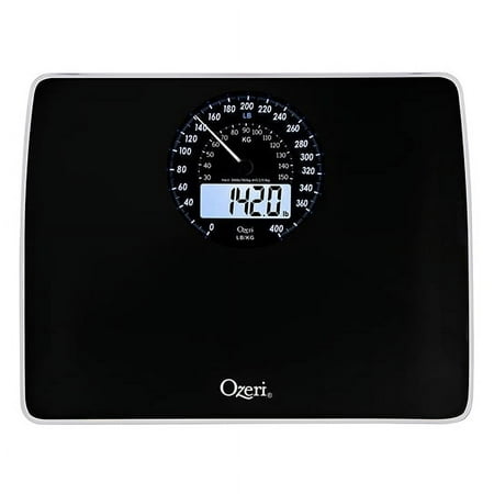 Ozeri Rev Digital Bathroom Scale with Electro-Mechanical Weight Dial
