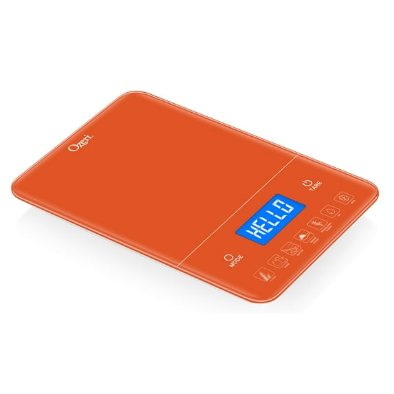 Ozeri Touch III 22 lbs (10 kg) Baker's Kitchen Scale with Calorie Counter, in Tempered Glass