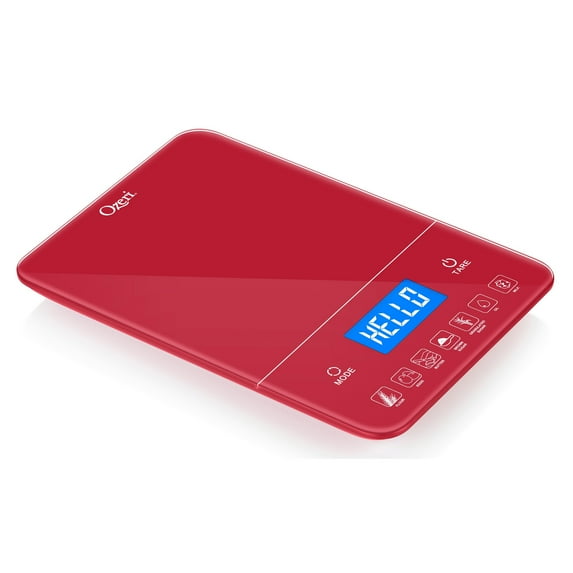 Ozeri Touch III 22 lbs (10 kg) Baker’s Kitchen Scale with Calorie Counter, in Tempered Glass