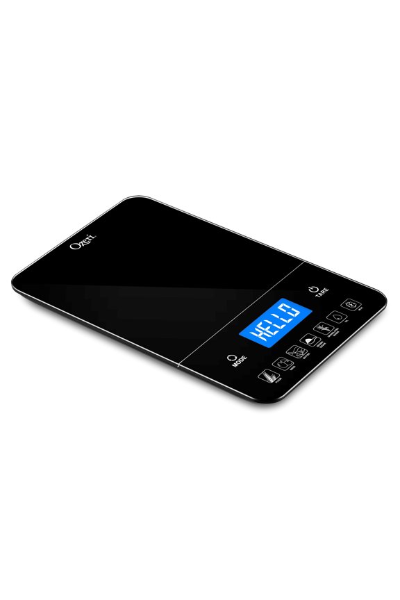 Touch III 22 lbs (10 kg) Baking Kitchen Scale with Calorie Counter, in Tempered Glass