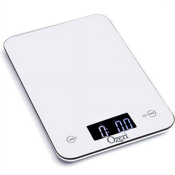 Ozeri Touch Professional Digital Kitchen Scale (12 lbs Edition), Tempered Glass in Elegant Black